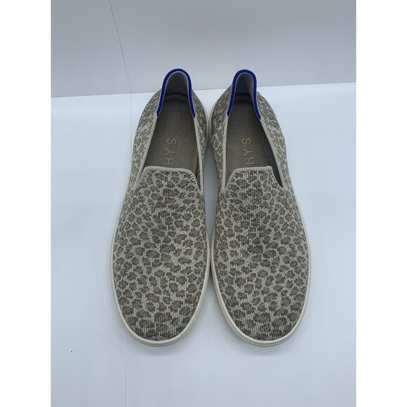 Rothy's slip on sneaker leopard print size 6.5 Beige - Picture 1 of 9